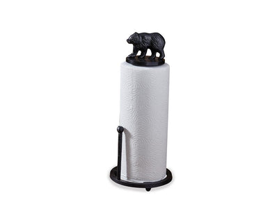 Cast Black Bear Paper Towel Holder - Park Designs - The Fox Decor